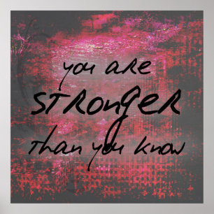 Poster Citation inspirée de force