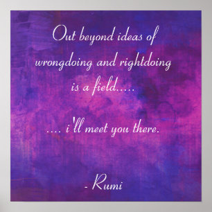 Poster Citation inspirée de Rumi