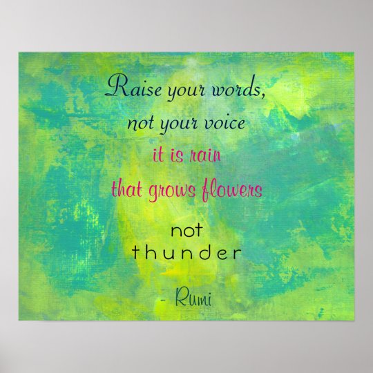 Poster Citation Inspiree Par Rumi Sur La Gentillesse Zazzle Fr