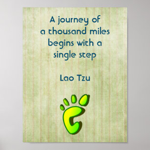 Poster Citation Lao Tzu Inspirationnelle
