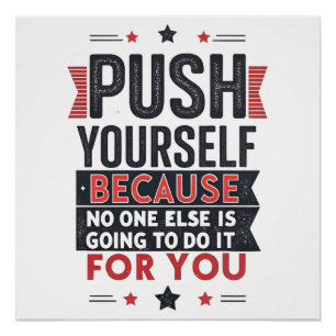 Poster Citation Motivante pour se Pousser 