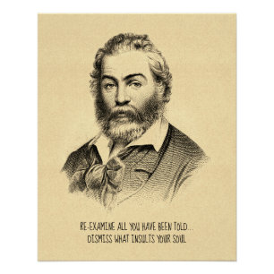 Poster Citation motivationnelle de Whitman