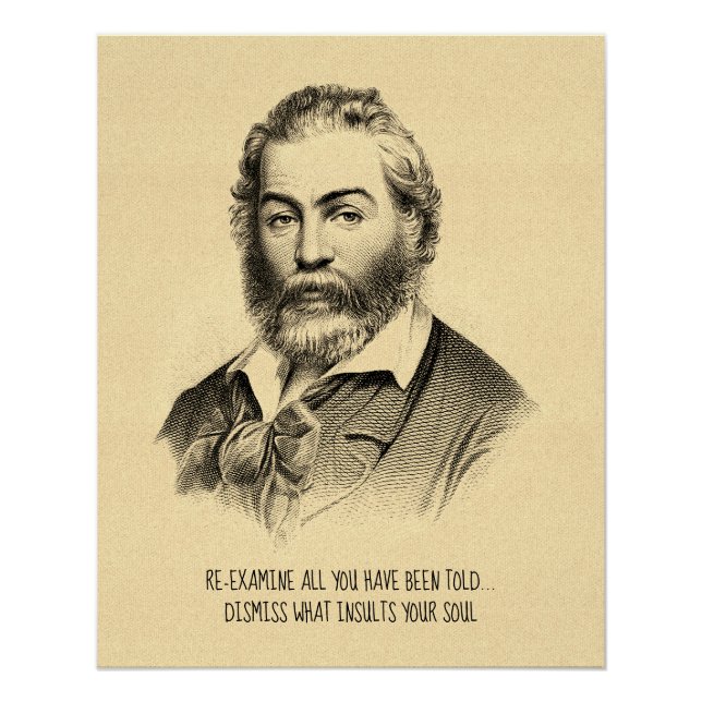Poster Citation motivationnelle de Whitman (Devant)