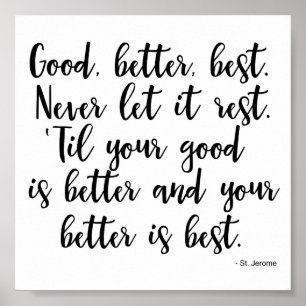 Poster Citation St. Jérôme - Auto Improvement