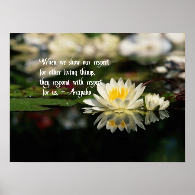 Poster Citations amérindiennes (Devant)