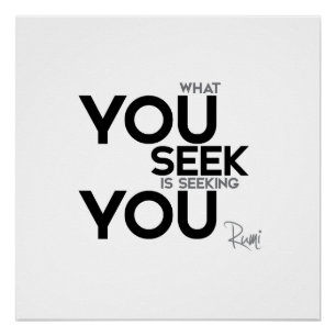 Poster CITATIONS : Rumi - Vous Vous Recherchez