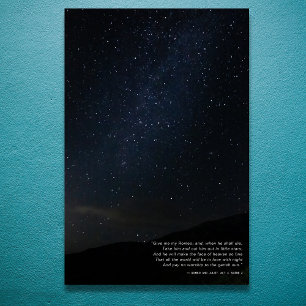 Poster Citer Contemporain Minimaliste Nuit étoilée