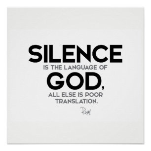 Poster CITES : Rumi : Silence : Langue de Dieu