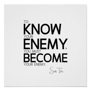 Poster CITES : Sun Tzu : Connaissez votre ennemi