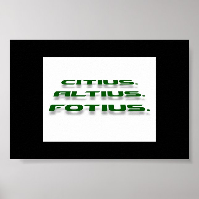 Poster Citoyen. Altius. Fortius (Devant)