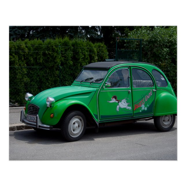 Poster Citroen 2 CV Sauss Ente (Devant)