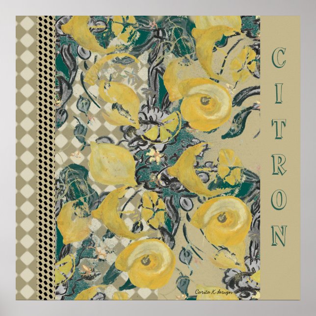 Poster Citron (Devant)