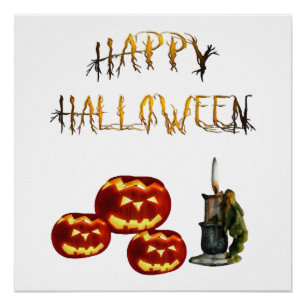 Poster Citrouille Halloween