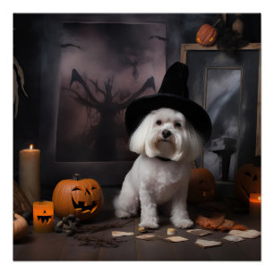 Poster Citrouilles Maltaises Halloween Épouvantables