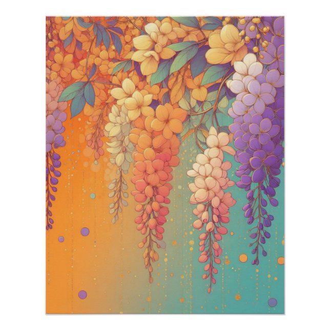 Poster Citrus Sunset Wisteria (Devant)