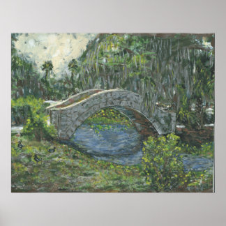 Poster City Park Stone Bridge