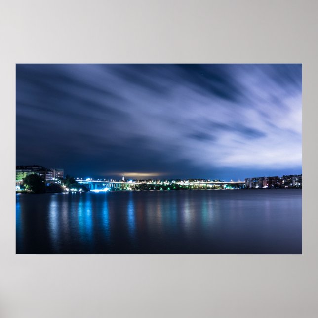 Poster - Cityscape at Dawn (Devant)