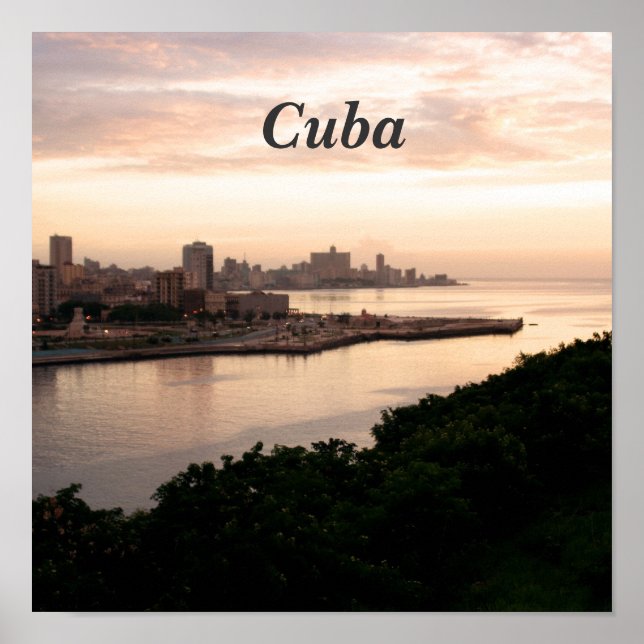 Poster Cityscape cubaine (Devant)