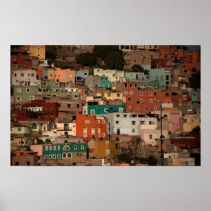 Poster Cityscape De Guanajuato, Mexique