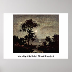 Poster Clair de lune par Ralph Albert Blakelock