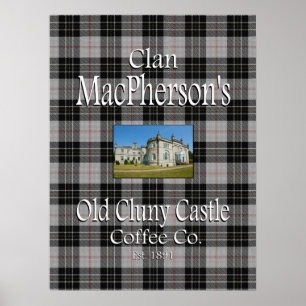 Poster Clan MacPherson's Old Cluny Castle Coffee Co.