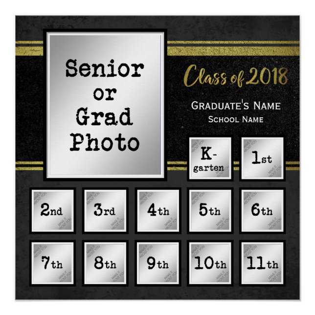 Poster Classe de commémoration K-12 2018 (Devant)