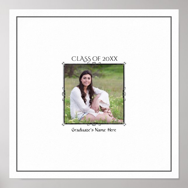 Poster Classe de ## Tirage dédicacé souvenir (Devant)