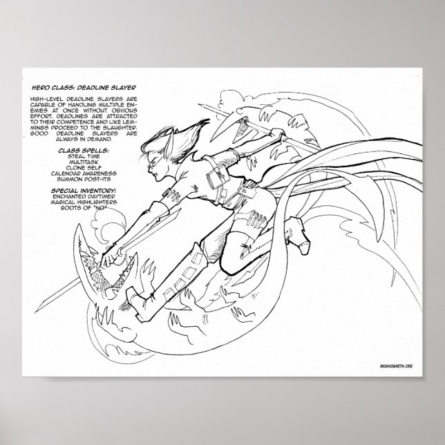 Poster Classe Hero - Échelon (Devant)