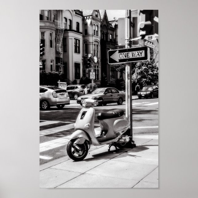 Poster Classic Scooter | New York USA (Devant)