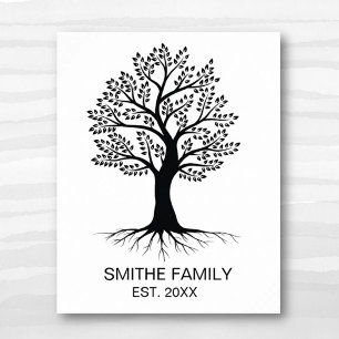 Poster classique Arbre de famille Art mur