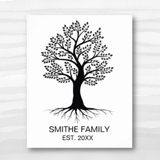 Poster classique Arbre de famille Art mur (Créateur téléchargé)