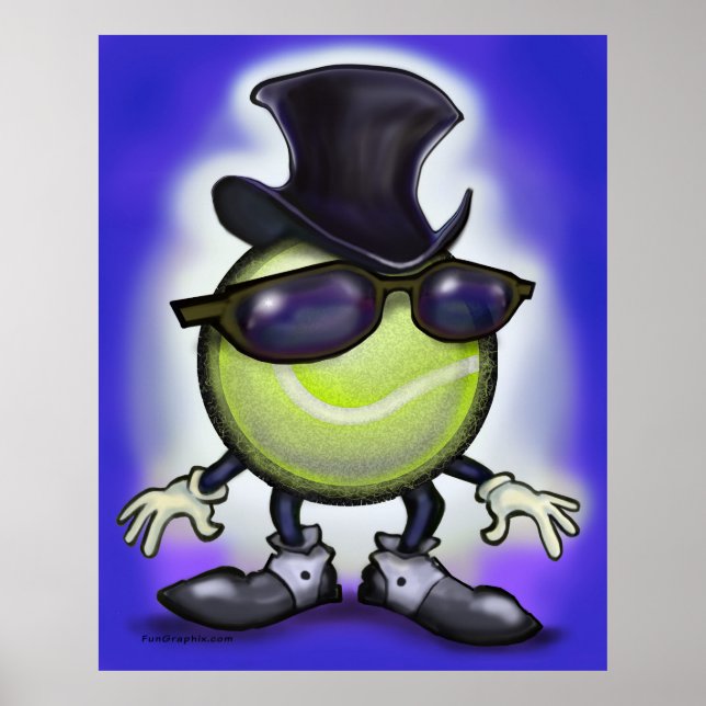 Poster classique de tennis (Devant)