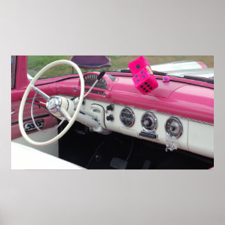 Poster classique de voiture vintage