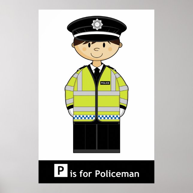 Poster classique des policiers britanniques (Devant)