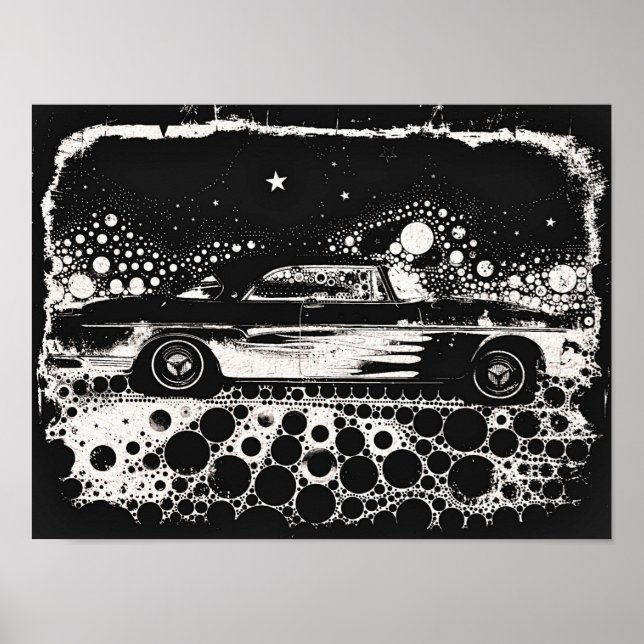 Poster classique flamand noir et blanc (Devant)