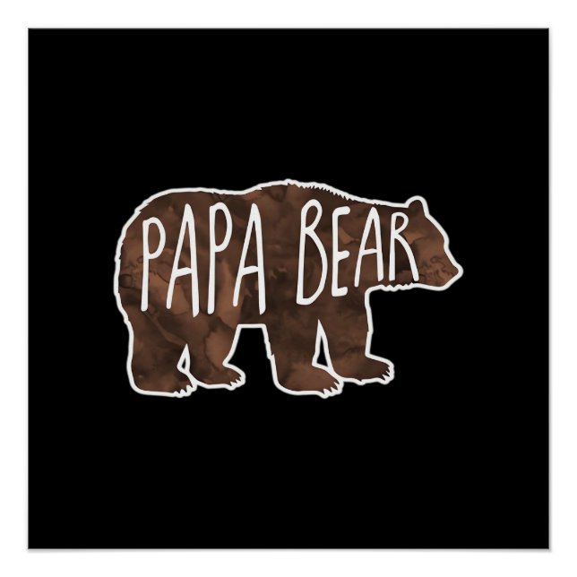 Poster Classique Papa Bear (Devant)