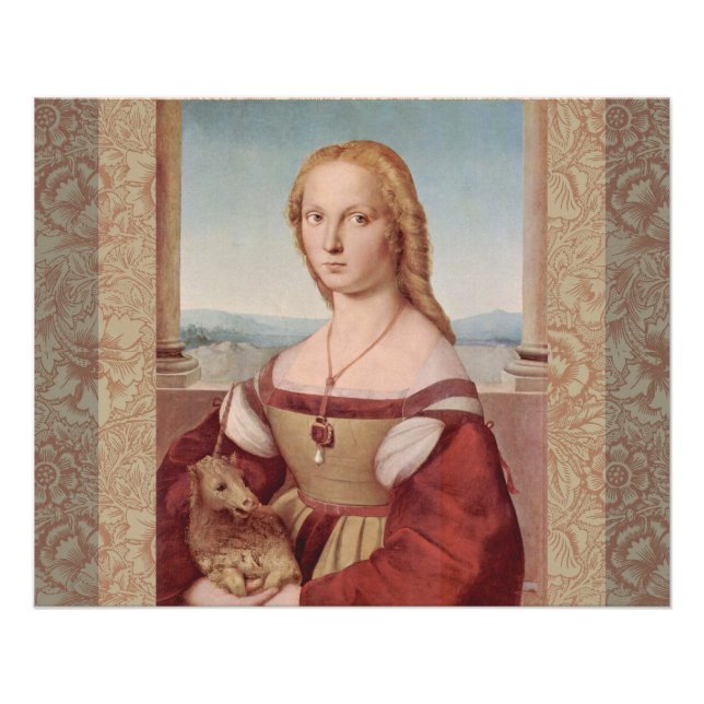 Poster Classique Raphael Lady et Unicorn (Devant)