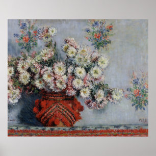 Poster Claude Monet   Chrysanthèmes, 1878