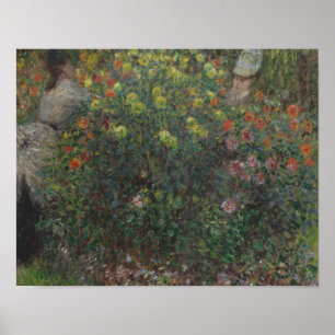 Poster Claude Monet - Dames en Fleurs