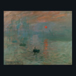 Poster Claude Monet - Impression, lever de soleil<br><div class="desc">Impression,  Lever du soleil par Claude Monet,  1872. Huile sur toile.</div>