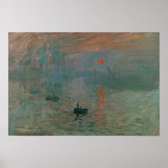Poster Claude Monet - Impression, lever de soleil (Devant)