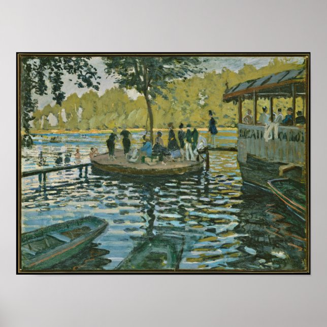 Poster Claude Monet - La Grenouillère (Devant)