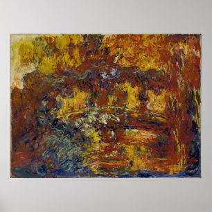 Poster Claude Monet - La passerelle japonaise
