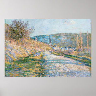 Poster Claude Monet - La route de Vétheuil