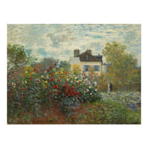 Poster Claude Monet   Le jardin de l'artiste à Argenteuil