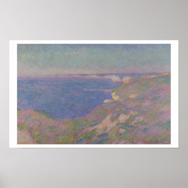 Poster Claude Monet | Les Falaises Près De Dieppe (Devant)