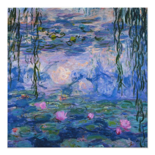 Poster Claude Monet - Lys à eau, 1916 (Devant)