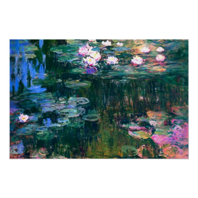 Poster Claude Monet - Lys d'eau (1917) (Devant)