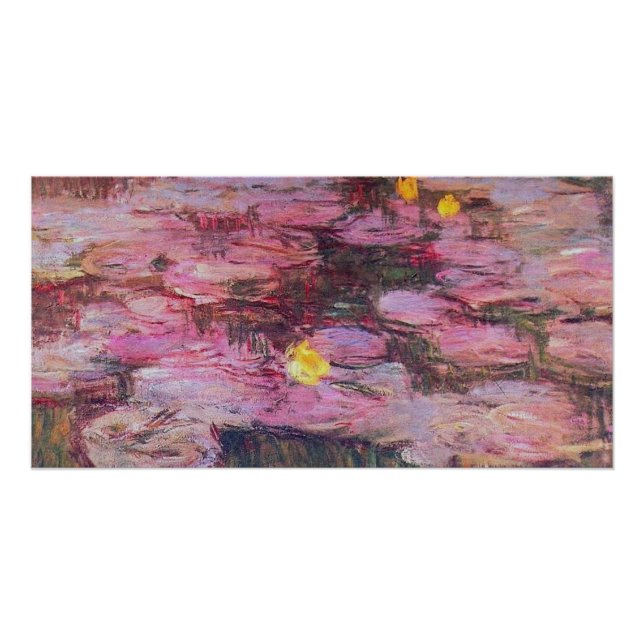 Poster Claude Monet - Lys d'eau 1917 (Devant)