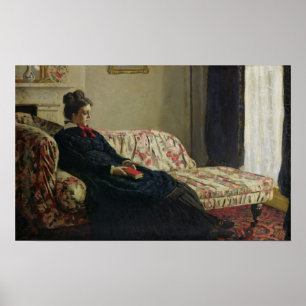 Poster Claude Monet   Méditation ou Madame Monet